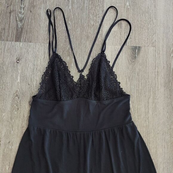 Victoria’s Secret Super Soft Black Modal Loungewear Jumpsuit Size - Small - Picture 4 of 7